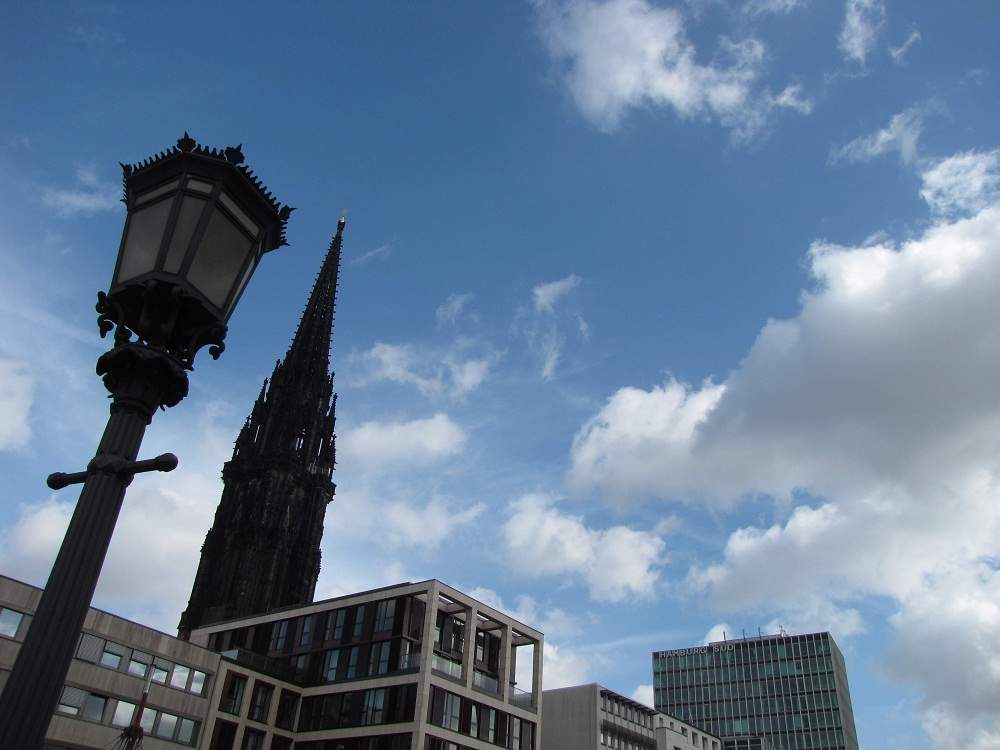 Hamburg und blau