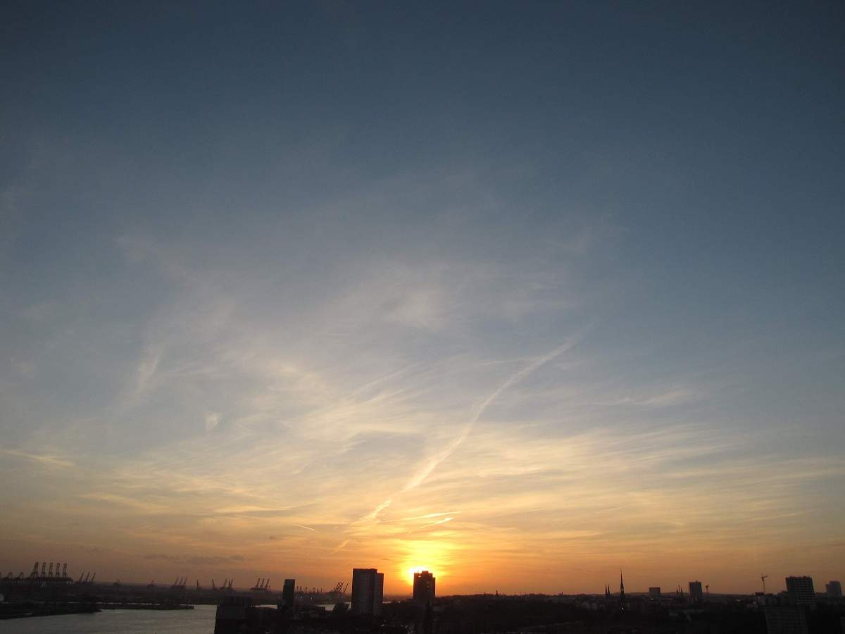 Hamburg Sonnenuntergang