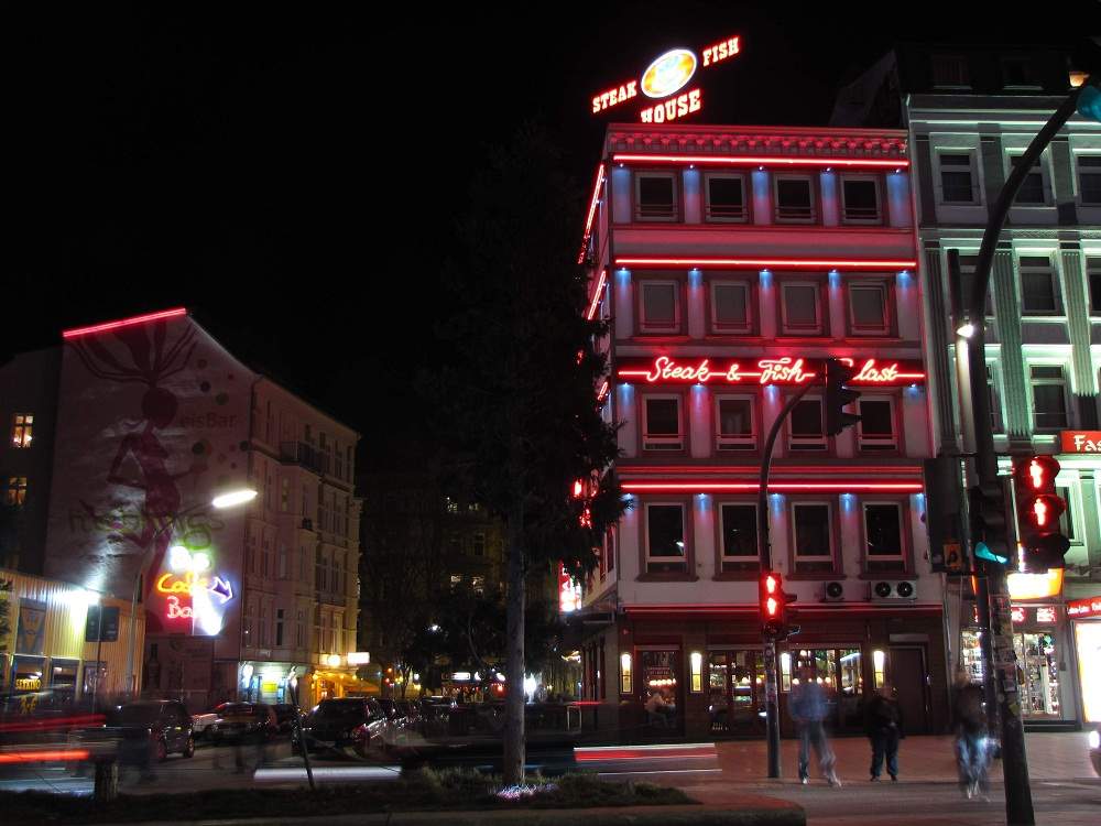 Reeperbahn bei Nacht