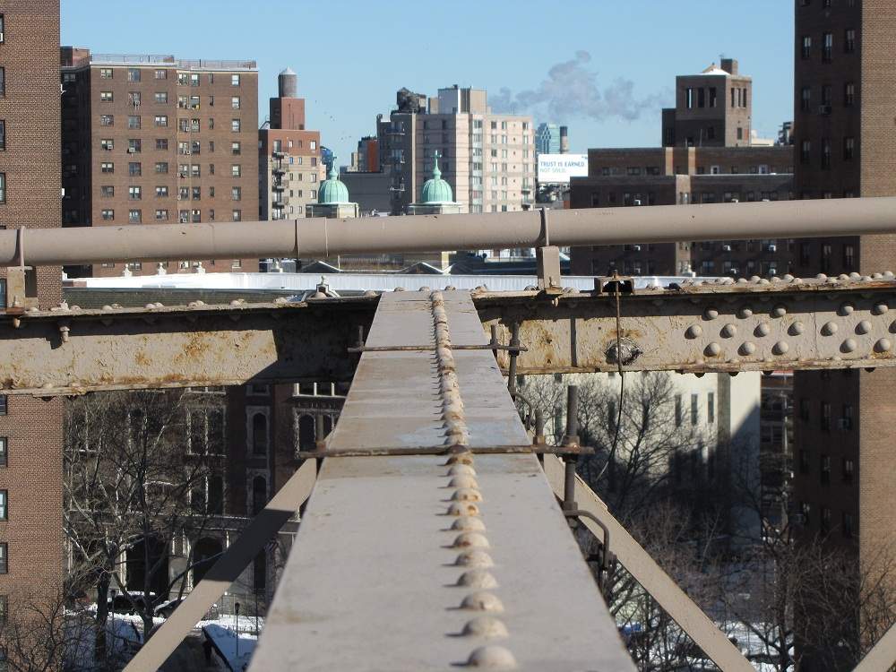 Auf der Brooklyn Bridge