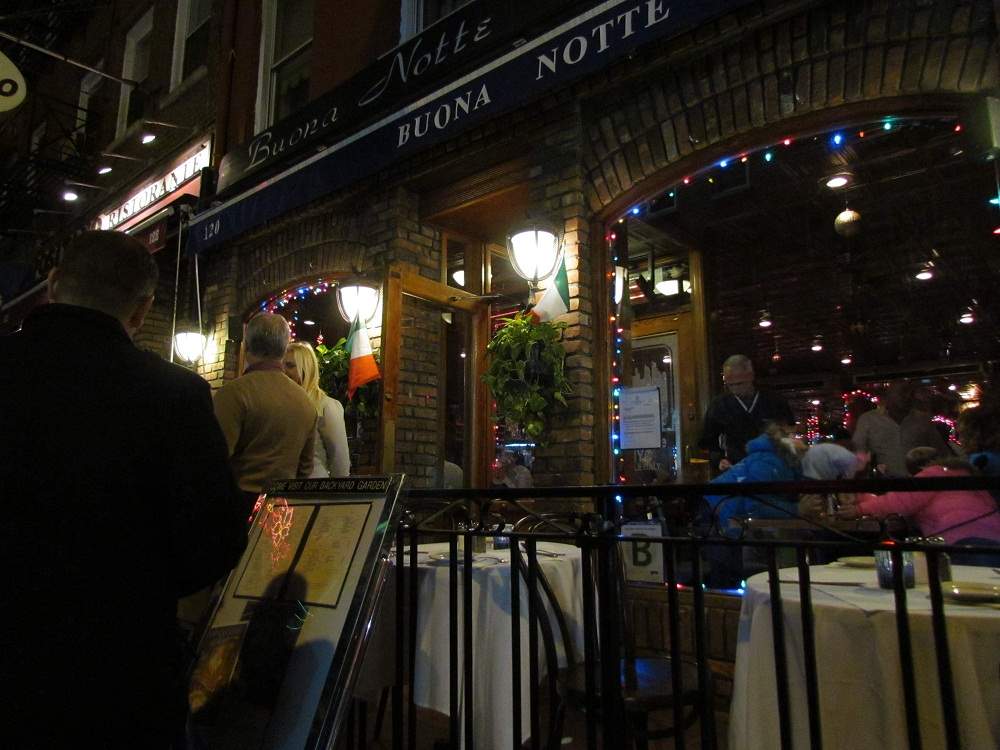 Kalt ist's, aber au�en ist gedeckt: New York